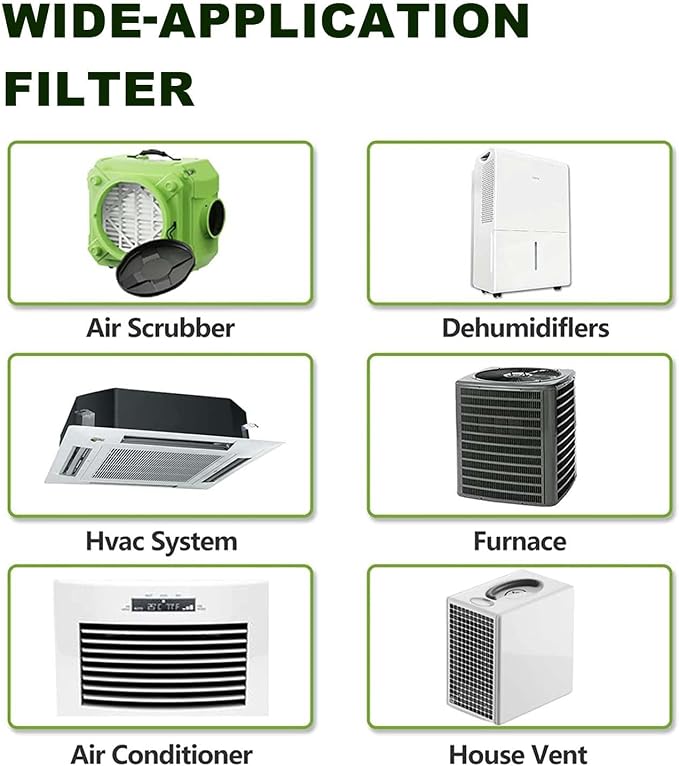JASENG14x14x1 Air Filters, MERV 8 Pleated HVAC Furnace Filters - Image 5