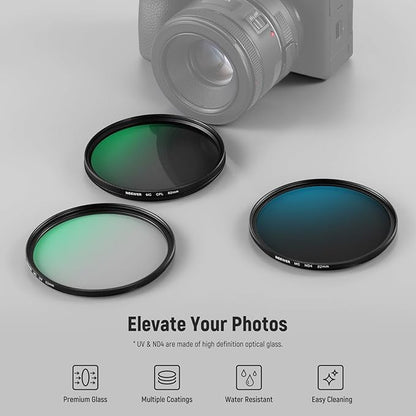 NEEWER 82mm UV/CPL/ND Lens Filter Kit - Image 2