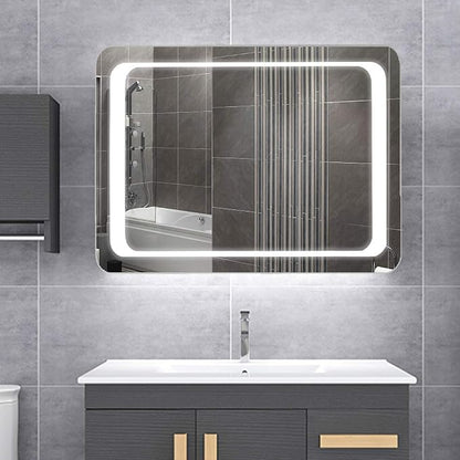 LED Bathroom Mirror with Lights Sensor Switch Bathroom Mirror with Demister Pad - Image 2