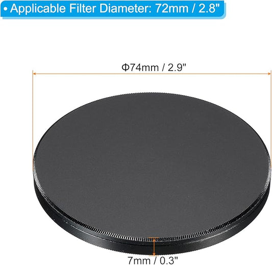 PATIKIL 72mm Lens Cap, Camera Lens Cap Cover Universal Front Metal Lens Filter - Image 2