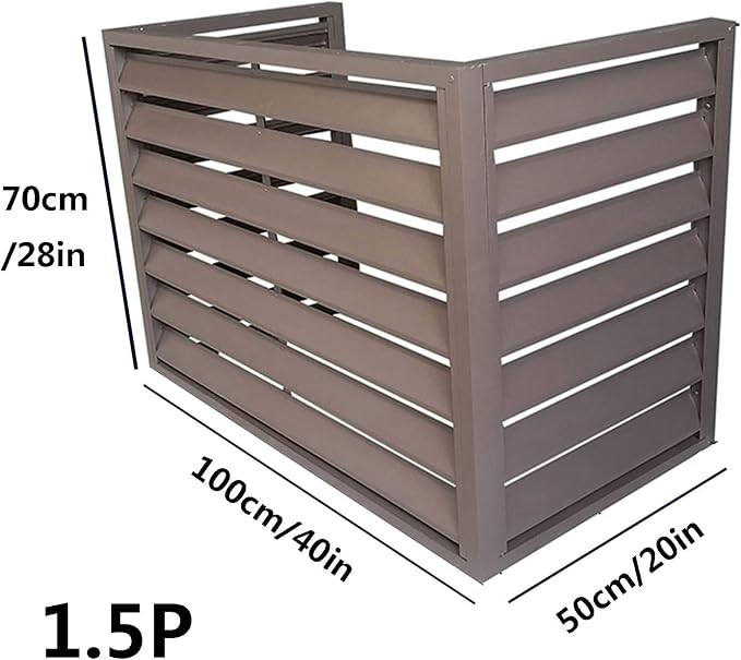 Pool pump covers for outside units, outdoor garbage can enclosures, aluminum - Image 2