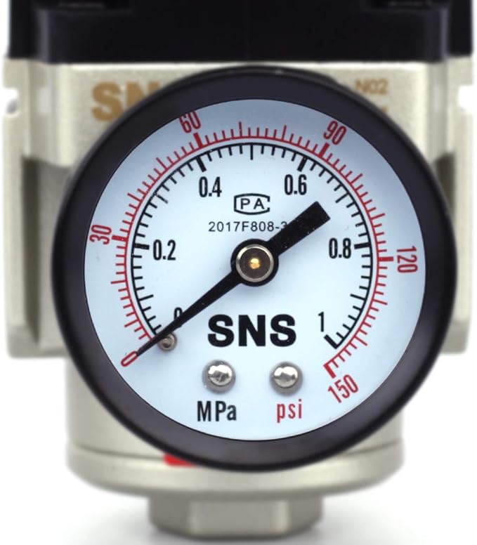 SNS AR3000-N03 Female Thread 3/8 NPT Air Pressure Regulator 0-150 PSI Adjustable - Image 4