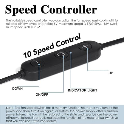 Quiet 120mm USB 5V/12V DC Fan - Image 4