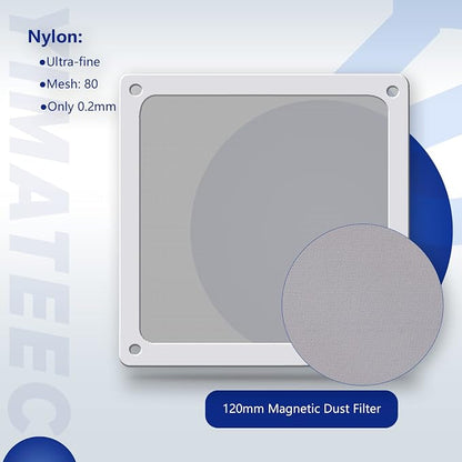 Dust Filter PC 120mm for Computer Cooler/PSU/Routers Nylon 80 Mesh, Magnetic - Image 6
