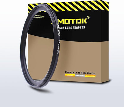 67mm Lens to 62mm Camera Lens Adapter, 67mm-62mm Filter Step-Down Ring by AMOTOK