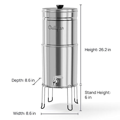 Culligan MaxClear 2.25 Gallon Gravity Water Filter System, Polished - Image 8