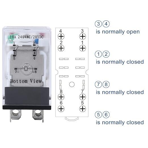 Electromagnetic Power Relay, 8-Pin 10 AMP 12V DC Relay Coil - Image 5
