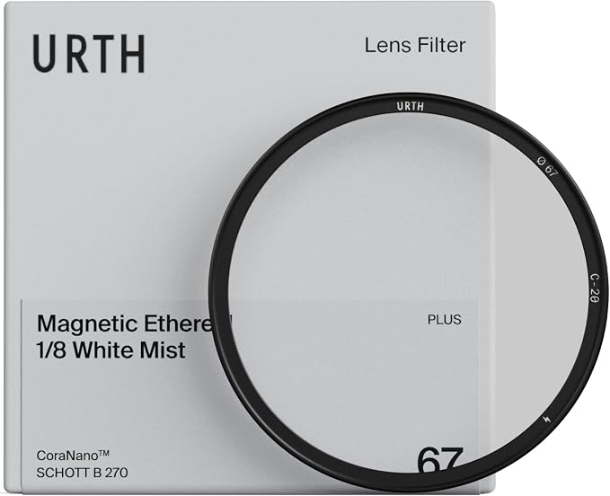 Urth 58mm Magnetic Ethereal White Mist ⅛ Diffusion Lens Filter — Cinematic by Urth