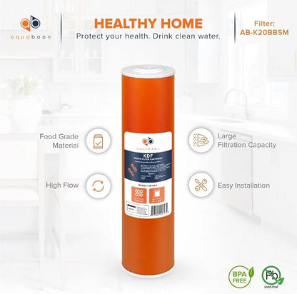 Aquaboon 20x4.5" Whole House Water Filter Cartridge – Premium KDF Heavy Metal - Image 4