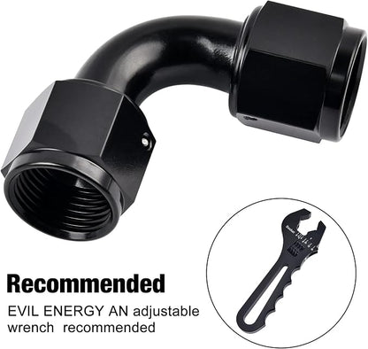 EVIL ENERGY 6AN Female to 6AN Female 90 Degree Swivel Coupler Union Fitting - Image 4