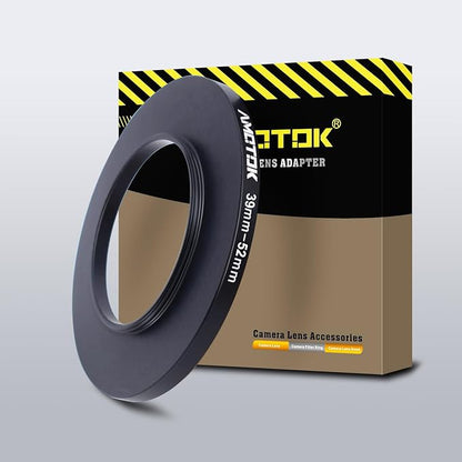 39mm Lens to 52mm Camera Lens Adapter, 39mm to 52mm Filter Step up Ring Adapter by AMOTOK