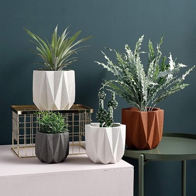 Outdoor Succulent Plantpot Cactus Plant Container Cement Flowerpot Container - Image 6