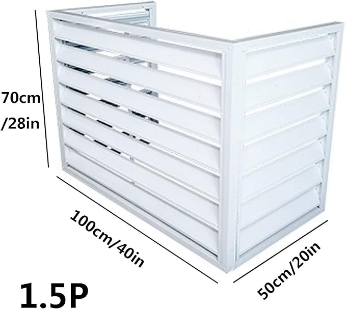 Aluminum Outdoor Condenser Protective Cover, freestanding Enclosure to Cover - Image 2