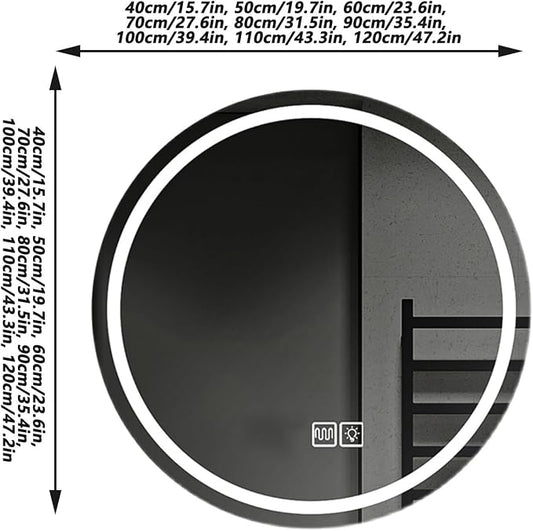 Wall Mirror for Bathroom, Wall Mounted Multifunction Bathroom Vanity Mirror - Image 2