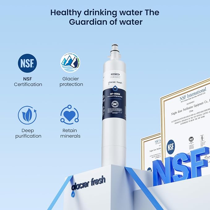 GLACIER FRESH Replacement for RPWFE, RPWF Refrigerator Water Filter, Compatible - Image 8