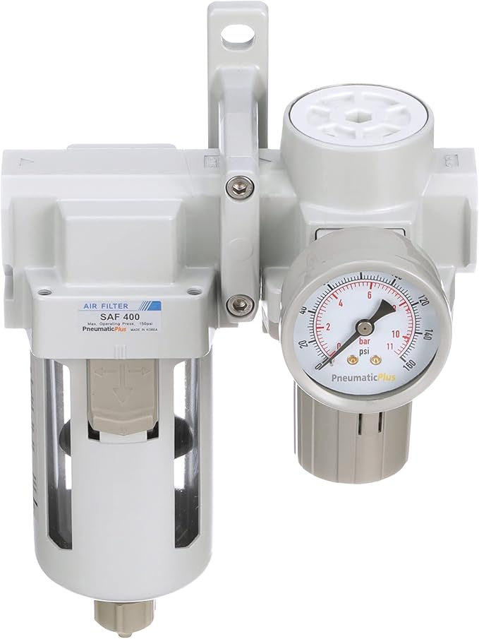 PneumaticPlus SAU420-N04G Compressed Air Filter Regulator Combo 1/2" NPT - Image 5