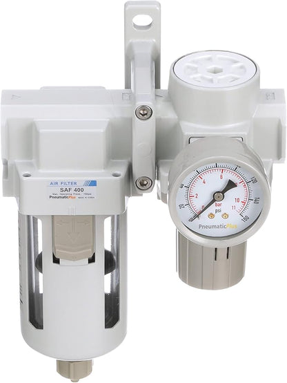 PneumaticPlus SAU420-N04G Compressed Air Filter Regulator Combo 1/2" NPT - Image 5