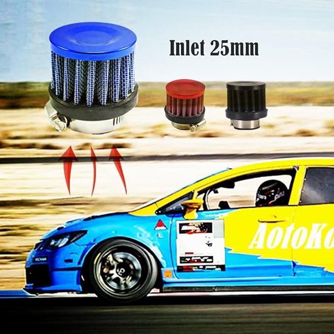 4 Pack ID I inch Air Intake Filter - Image 5
