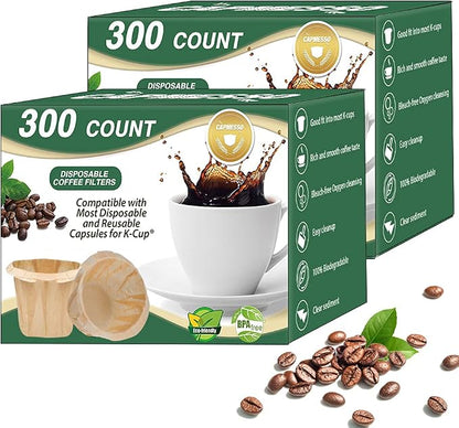 CAPMESSO Disposable Coffee Paper Filters Replacement Kerig Coffee Filters by CAPMESSO