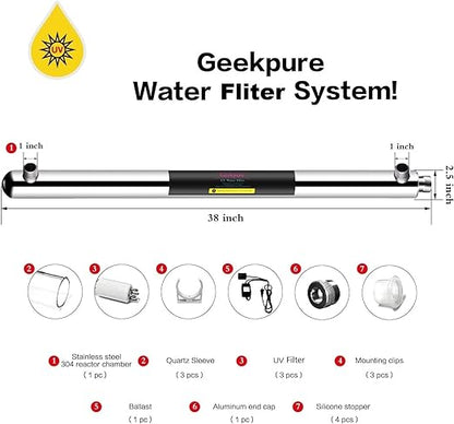 Geekpure 12 GPM Whole House UV Water Filter– UV Water Purifier - Image 3