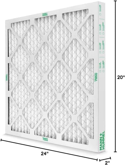 Mann+Hummel 20x24x2 MERV 8 Pleated HVAC AC Furnace Air Filters. 4 Pack. - Image 7