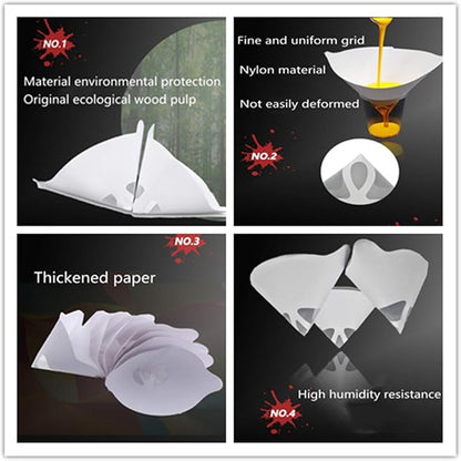 100PCS of Paper Paint Strainers - Image 4