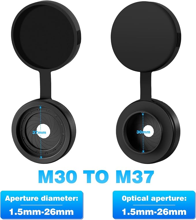 PVS14 Adjustable Iris Aperture Diaphragm Filter Pack M30 to M37 Iris Aperture - Image 2