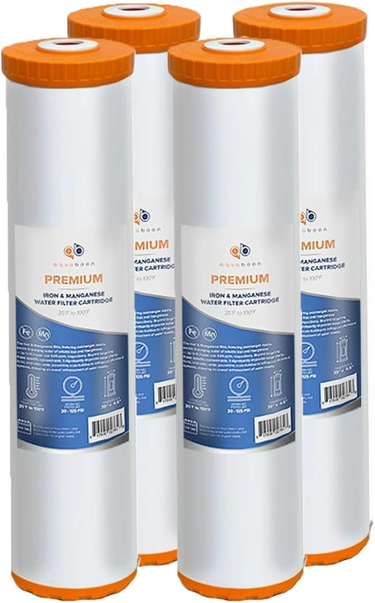 Aquaboon 20 x 4.5 Iron & Manganese Water Filter Cartridge – Reduces Iron & by Aquaboon