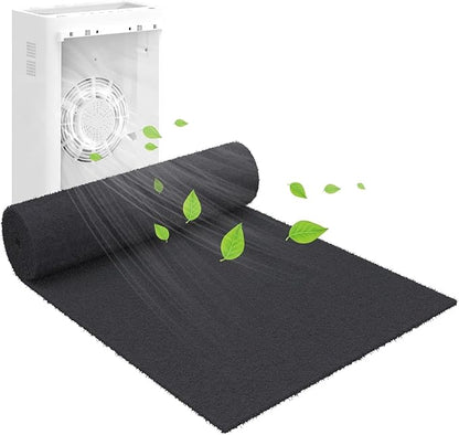 Cut to Fit Activated Carbon Air F ilter Sheet 16"x 48"x 1/4", Universal by Demiwise