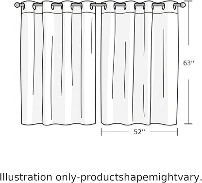 2 Panel Kitchen Cafe Curtains, Retro Desert Camel Sunlight Filtering Nature Air - Image 9