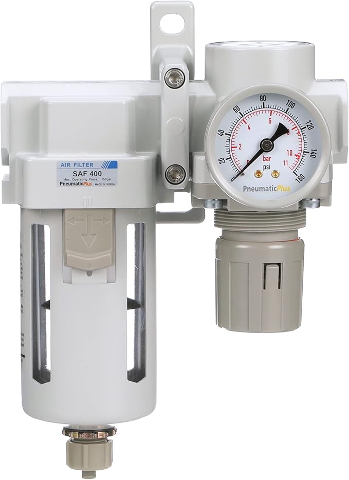PneumaticPlus SAU420-N04G Compressed Air Filter Regulator Combo 1/2" NPT - Image 2