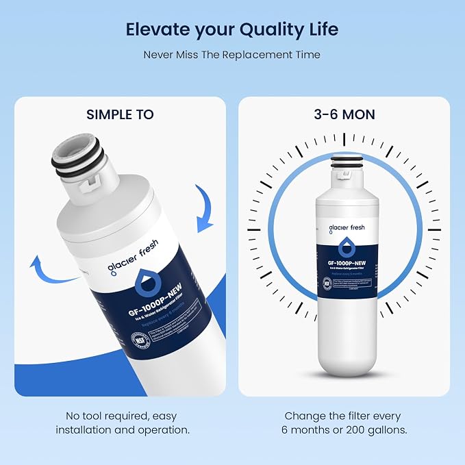 GLACIER FRESH LT1000PC Replacement Water Filter, Compatible - Image 8