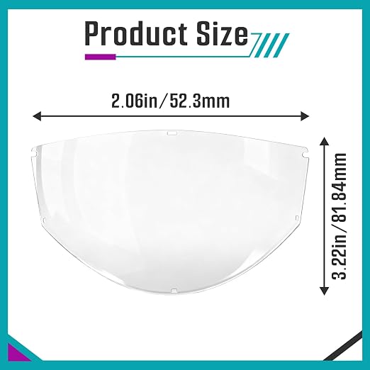 8 Pcs Face Shield Replacement Window Compatible - Image 3