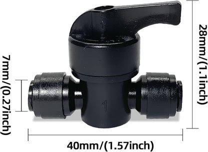 5 Pack Quick Connect 1/4" Drip Irrigation Shut Off Valve, Universal Drip - Image 7