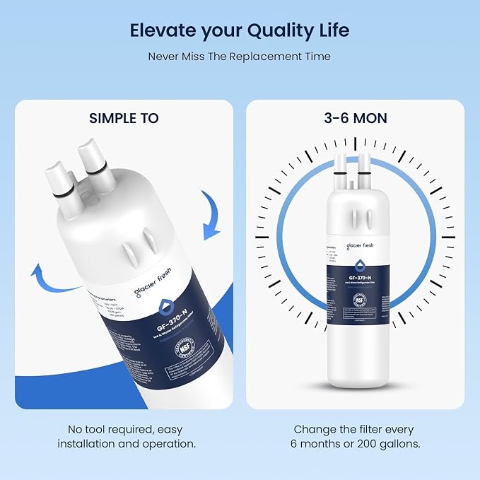 GLACIER FRESH Refrigerator Water Filter Compatible - Image 7
