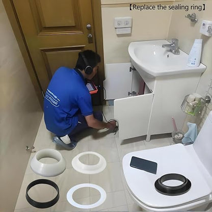 6PCS Bathroom Sink Filter Sealing Ring, Bathroom Drain Pipe Flat Silicone Gasket - Image 4
