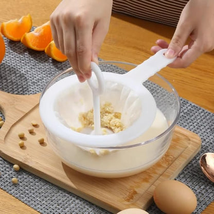 Kitchen Ultra-Fine Nylon Mesh Strainer I Filter Spoon Sieve - Image 4
