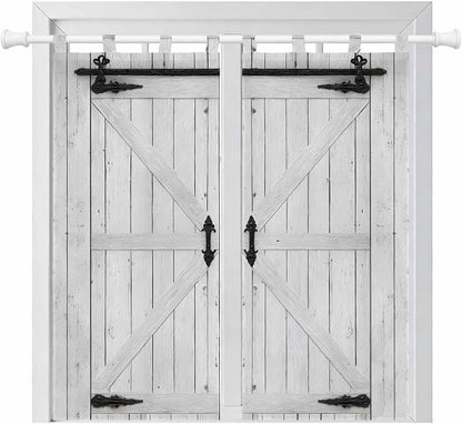 Farmhouse Wood Grain Bedroom Curtains 72 Inch Length, Window Curtains Tab Top by Unknown