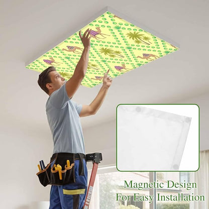 1 Pack Fluorescent Light Cover, Desert Sand Camels Light Covers - Image 3