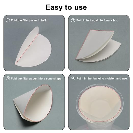 StonyLab Quantitative Filter Paper Circles, 94mm Diameter Cellulose Filter Paper - Image 4