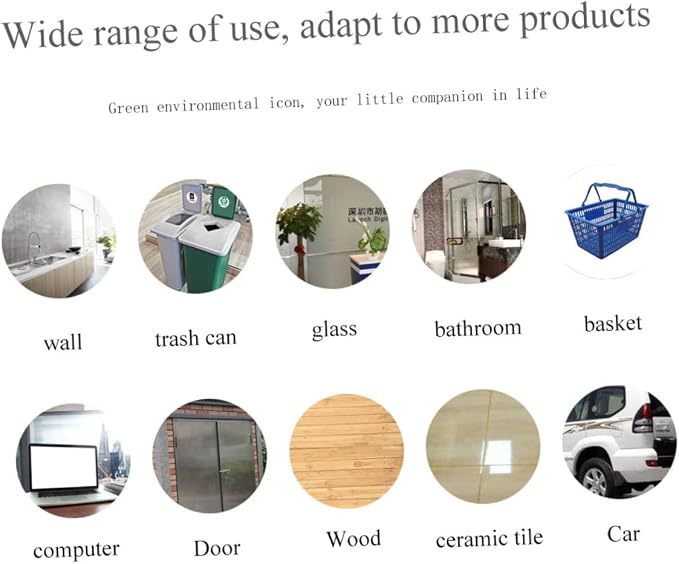 TEHAUX Self-Adhesive Garbage Sorting Stickers Waste Bin Decals - Image 2