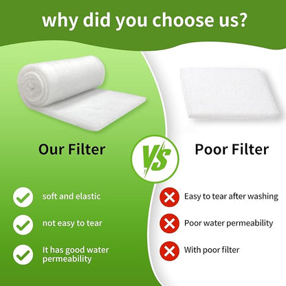 Aquarium Filter Floss 12"x72"x0.13" Filter Floss - Image 8