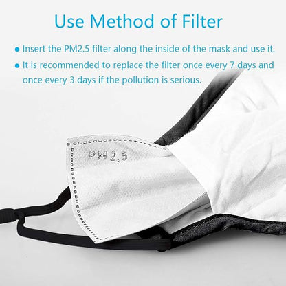 100 PCS PM2.5 Activated Carbon Face Mask Filter - Image 5