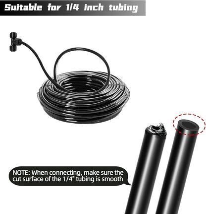 20 Pack Quick Connect 1/4" Drip Irrigation Tee Connectors, Universal Tee Fitting - Image 5