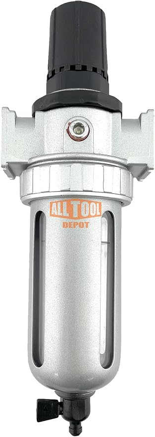 1/4" NPT Mid Flow Compressed Air In Line Filter Regulator Combo Piggyback - Image 4