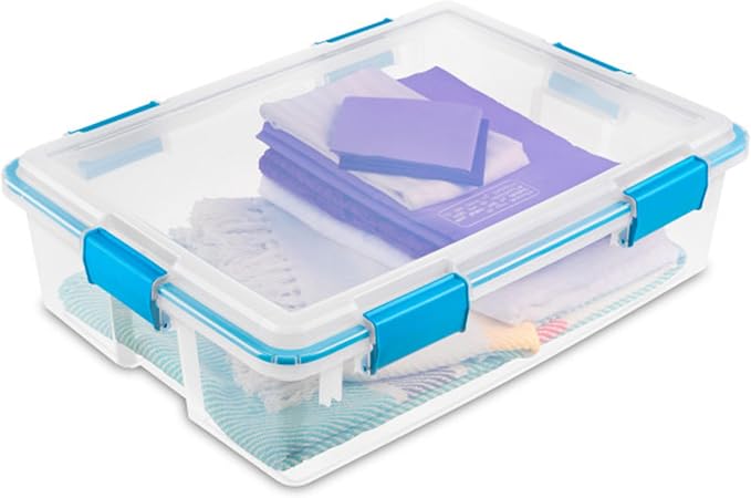 Sterilite 8-Pack Gasket Box, Weather-Resistant Storage Bins - Image 7