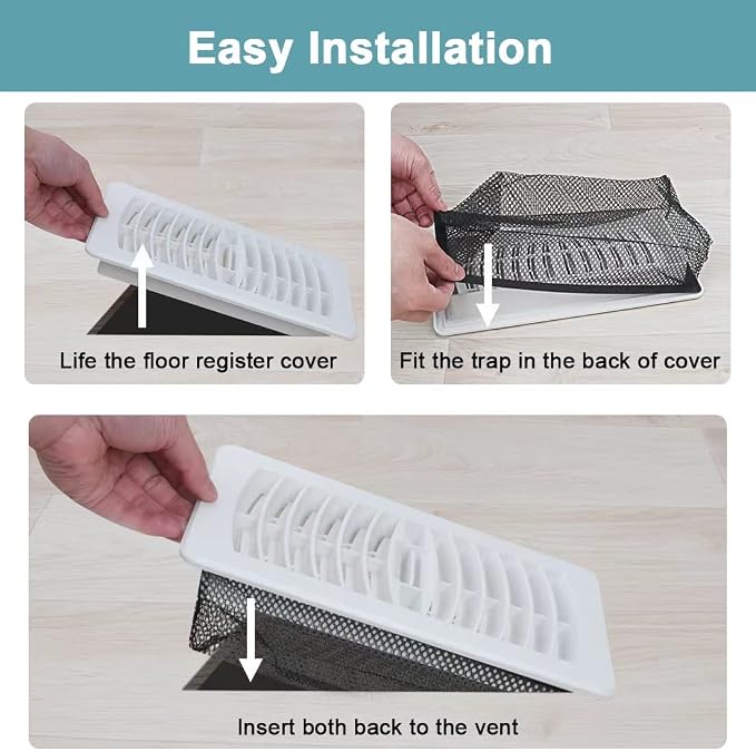 Floor Register Cover Trap, Floor Air Vent Cover Screen - Image 5