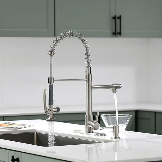Fapully Commercial Pull Down Kitchen Sink Faucet - Image 2