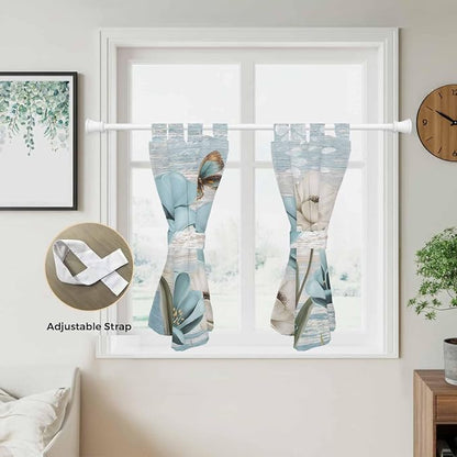 Spring Floral Bedroom Curtains 63 Inch Length, Window Curtains Tab Top - Image 5