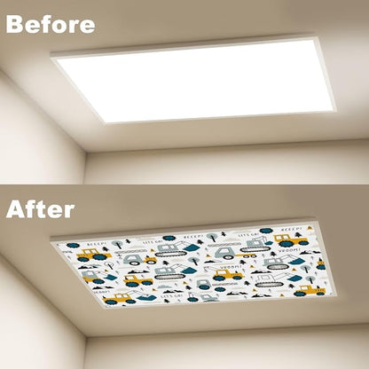 6 Pcs Fluorescent Light Covers for Ceiling Lights Construction Vehicle - Image 4